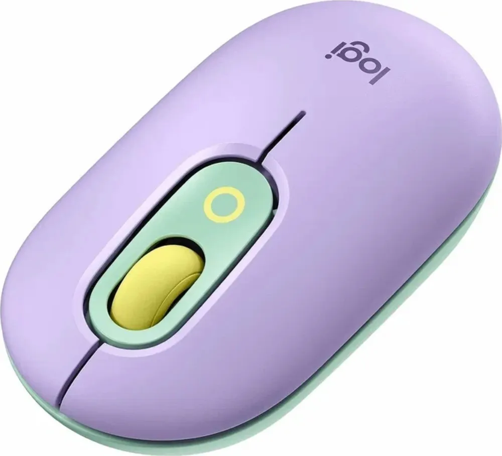 Мышь Logitech Pop беспроводная, фиолетовая, 910-006393