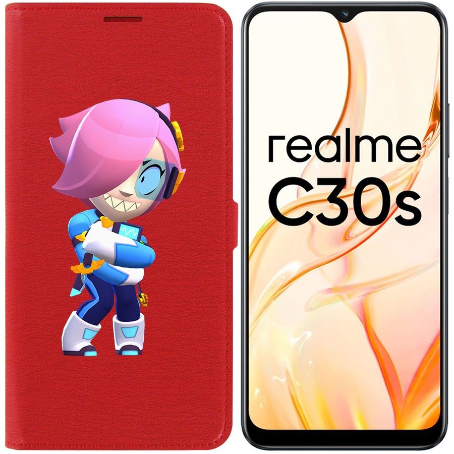 

Чехол-книжка Eco Book для Realme C30s Brawl Stars-Колетт Навигатор