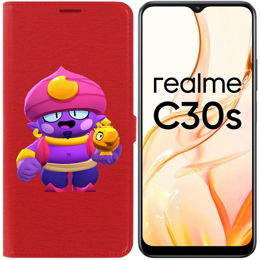 

Чехол-книжка Eco Book для Realme C30s Brawl Stars-Джин