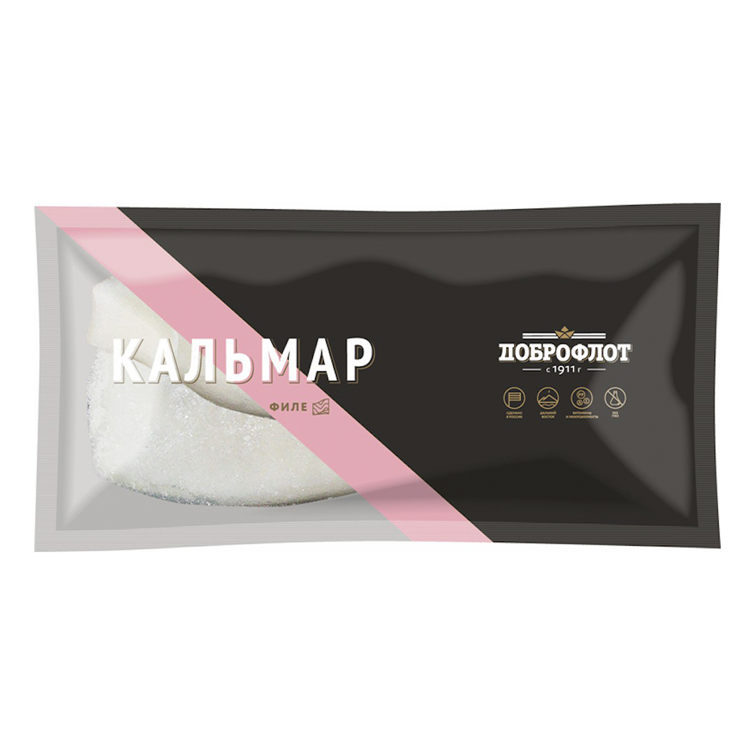 

Кальмар Доброфлот замороженный филе 600 г