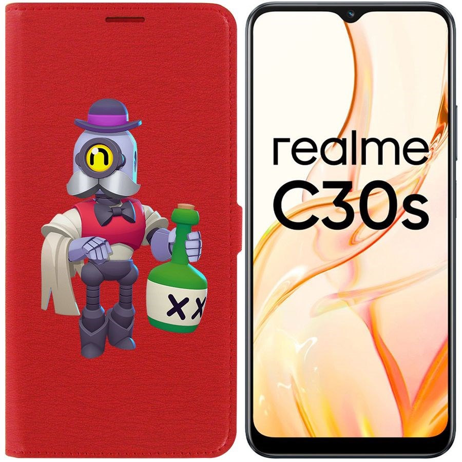 

Чехол-книжка Eco Book для Realme C30s Brawl Stars-Барли