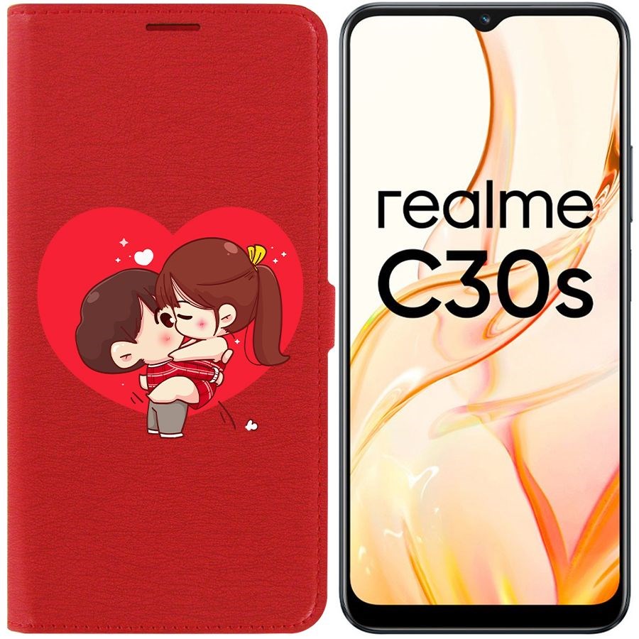 

Чехол-книжка Eco Book для Realme C30s Аниме любовь
