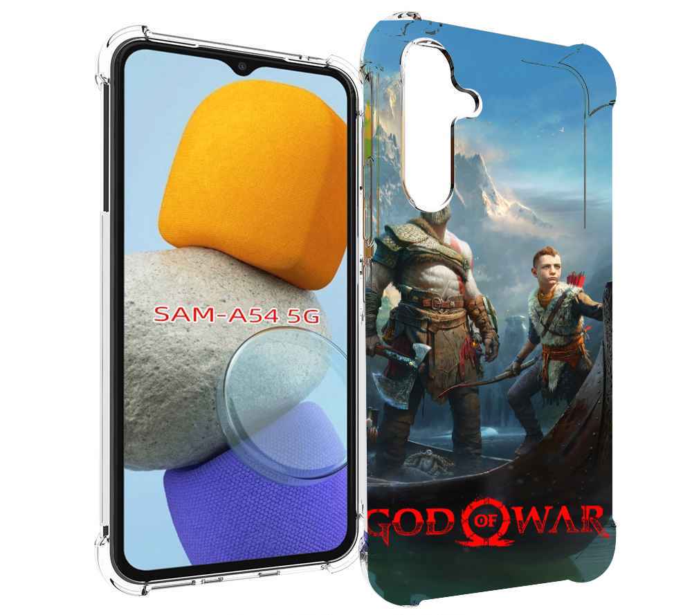 

Чехол MyPads God Of War Кратос Атрей для Samsung Galaxy A54, Tocco