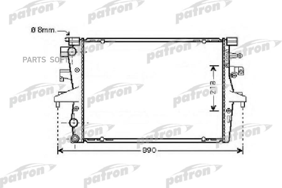 

PATRON Радиатор системы охлаждения PATRON PRS3600B