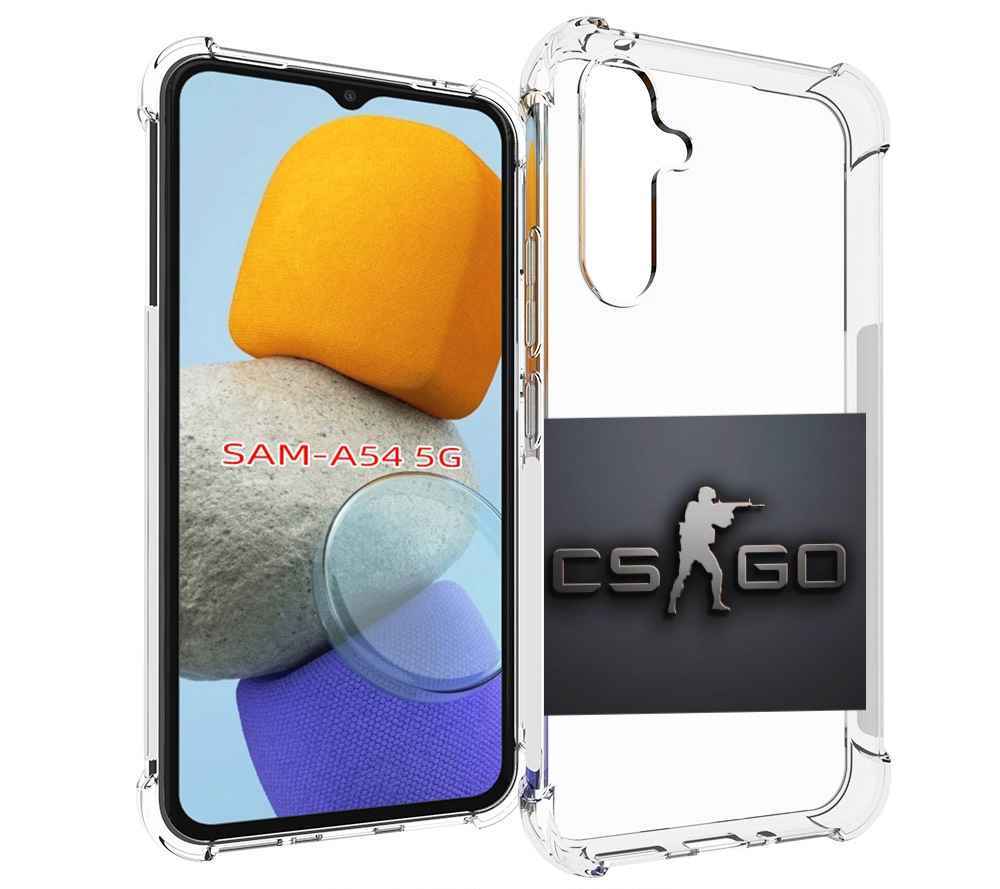 

Чехол MyPads CS go логотип мужской для Samsung Galaxy A54, Tocco
