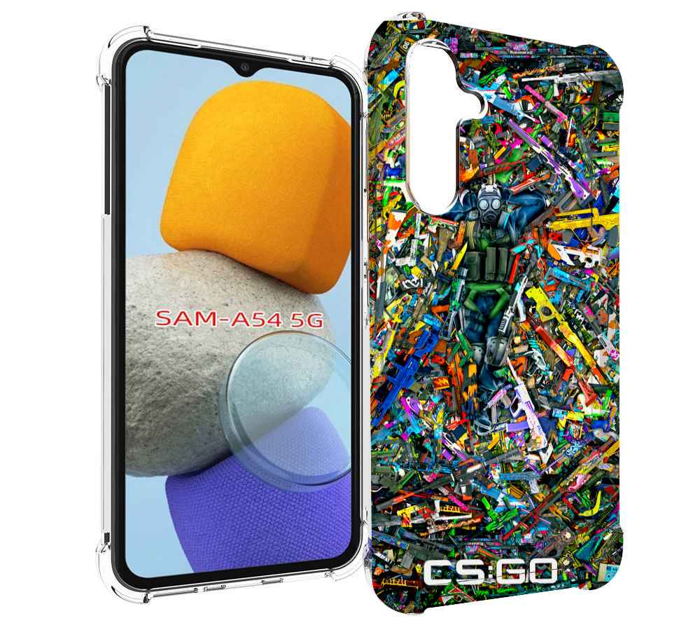 

Чехол MyPads CS GO guns skins мужской для Samsung Galaxy A54, Tocco