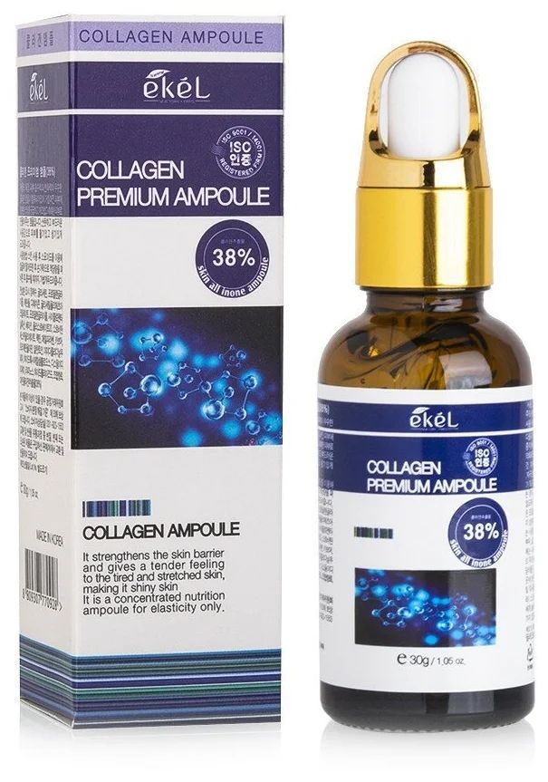 EKEL Ампульная сыворотка для лица с Коллагеном Premium Ampoule Collagen, 30 мл