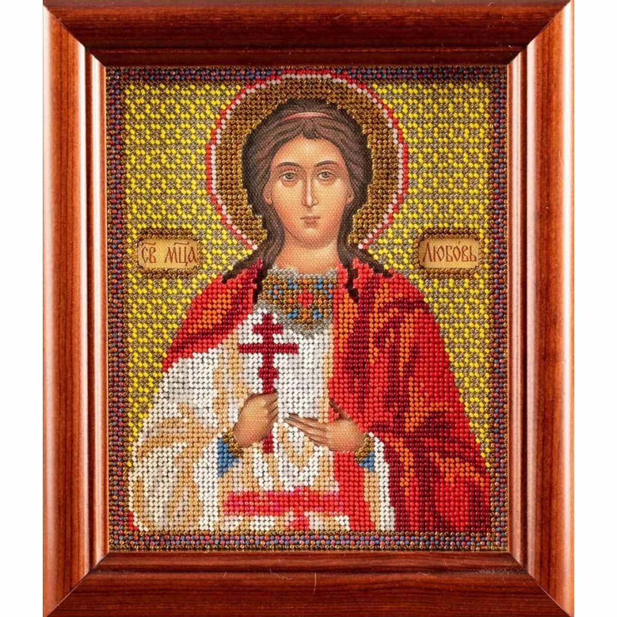 

Вышивка бисером Кроше Св. Любовь12х14,5 см