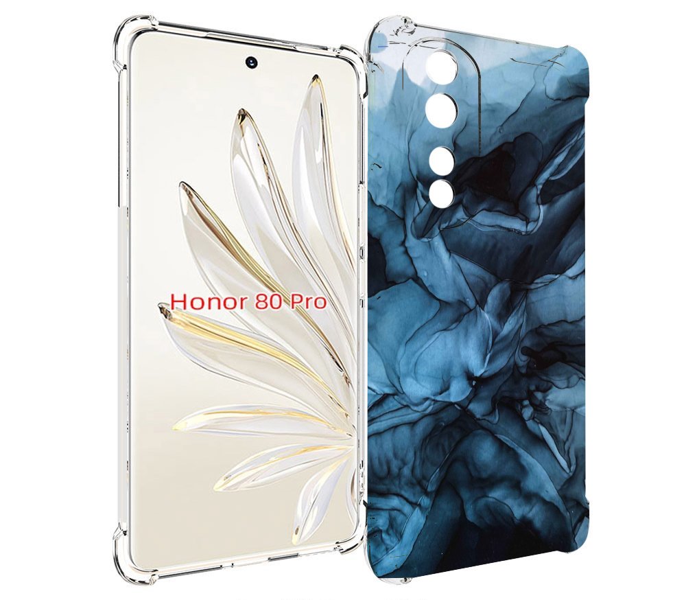

Чехол MyPads голубой дымок для Honor 80 Pro, Прозрачный, Tocco
