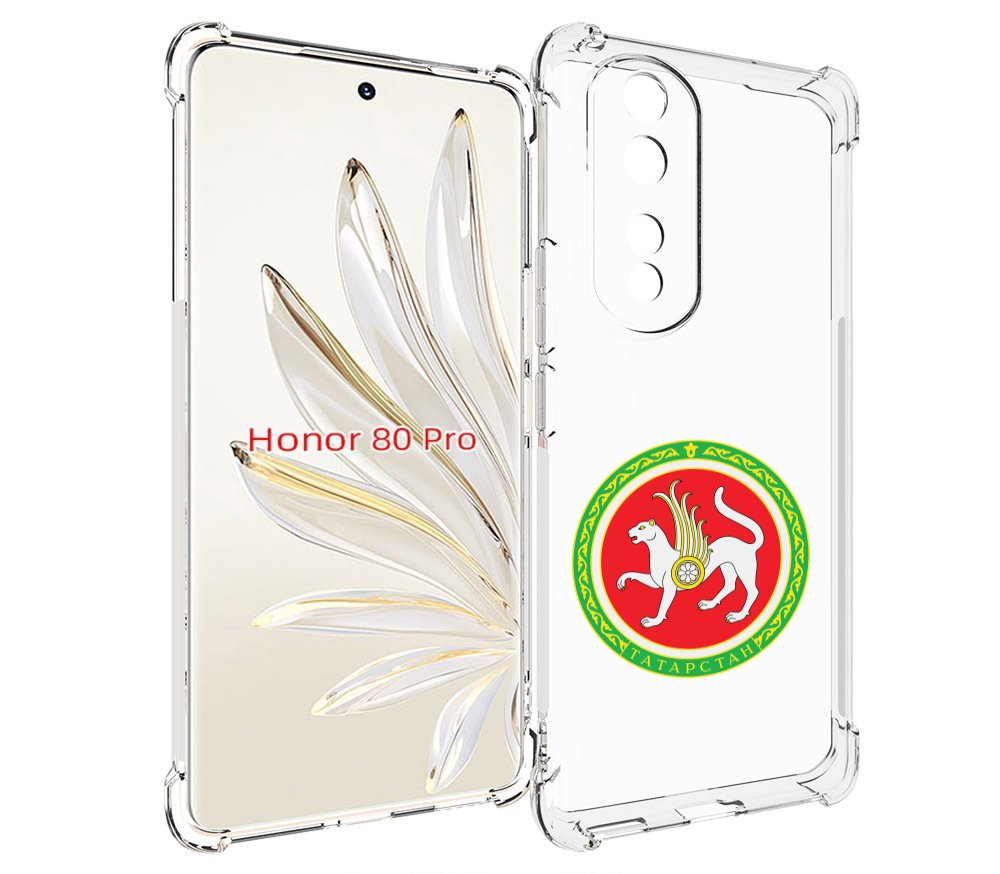

Чехол MyPads герб-татарстан-казань для Honor 80 Pro, Прозрачный, Tocco