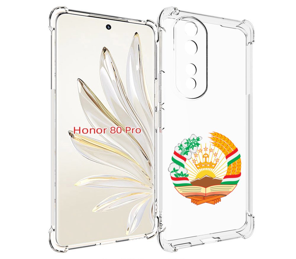 

Чехол MyPads герб-таджикистана для Honor 80 Pro, Прозрачный, Tocco