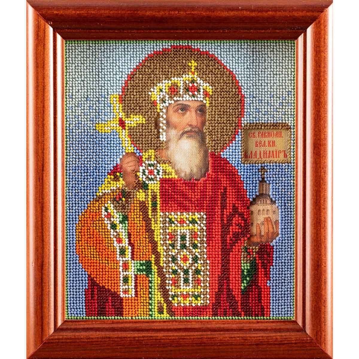 

Набор для вышивания бисером Радуга бисера "Св. Владимирa", В319, 12х14,5 см