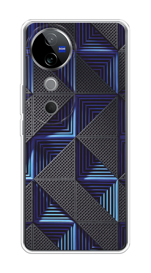 

Чехол на Vivo V40 "IBM", Серый;синий, 2611450-1