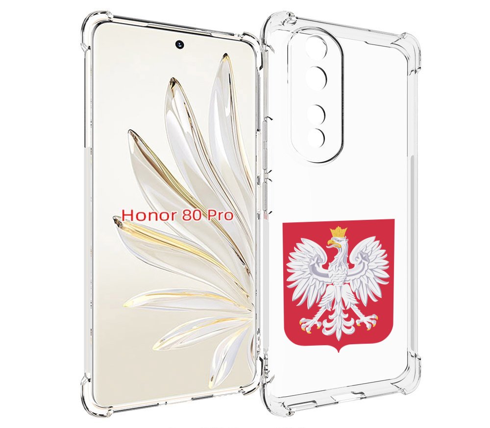 

Чехол MyPads герб-польши для Honor 80 Pro, Прозрачный, Tocco