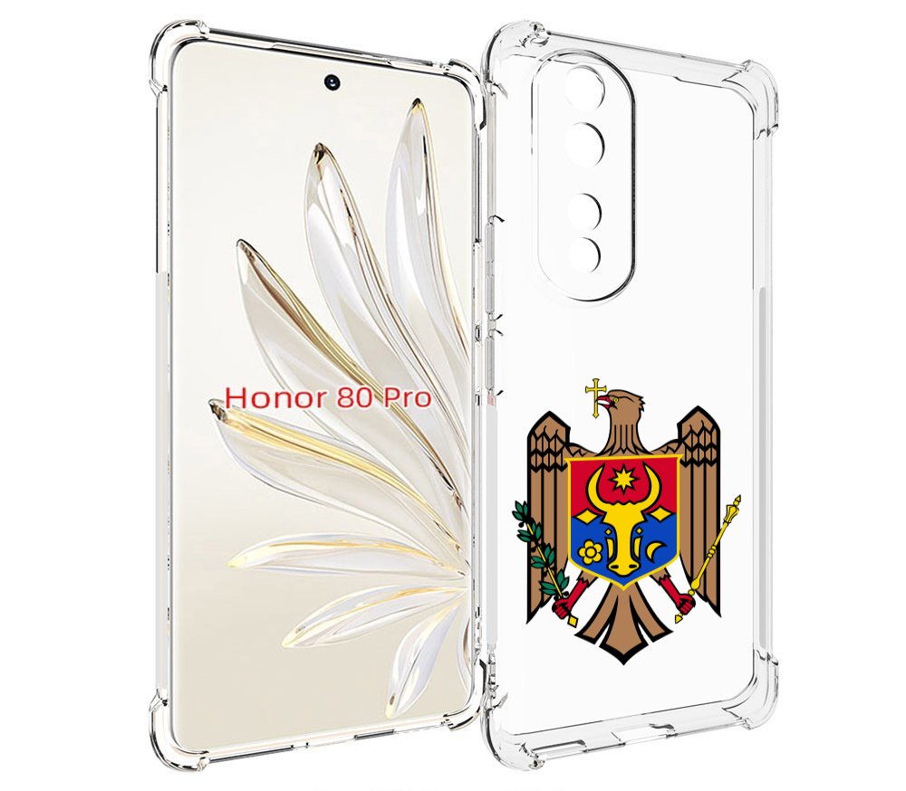 

Чехол MyPads герб-молдовы для Honor 80 Pro, Прозрачный, Tocco