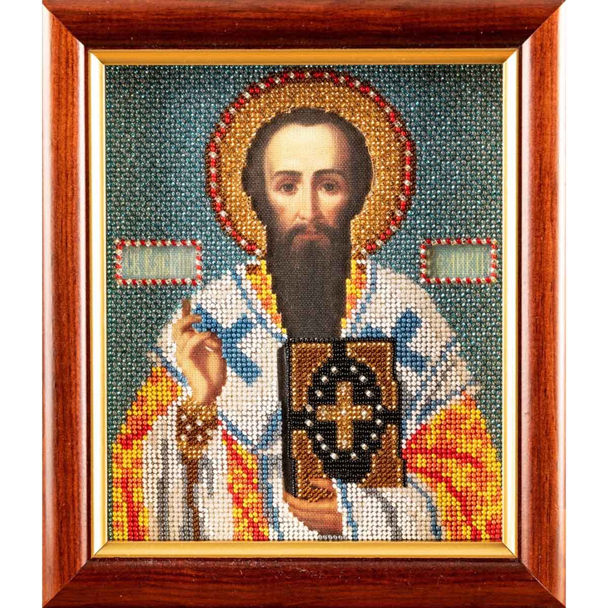 

Вышивка бисером Кроше Св. Василий12х14,5 см