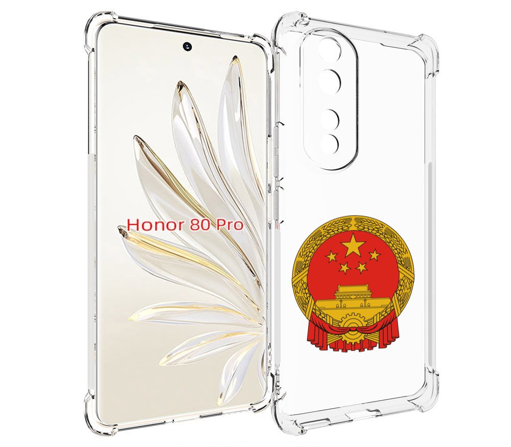 

Чехол MyPads герб-китаи для Honor 80 Pro, Прозрачный, Tocco