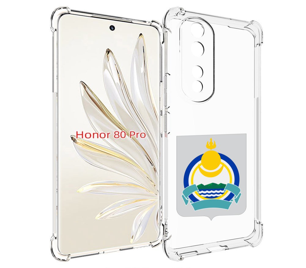 

Чехол MyPads герб-бурятия для Honor 80 Pro, Прозрачный, Tocco