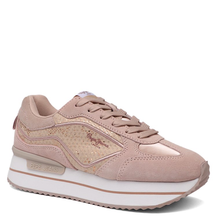 

Кроссовки женские Pepe Jeans London PLS40002 розовые 40 EU, Розовый, PLS40002
