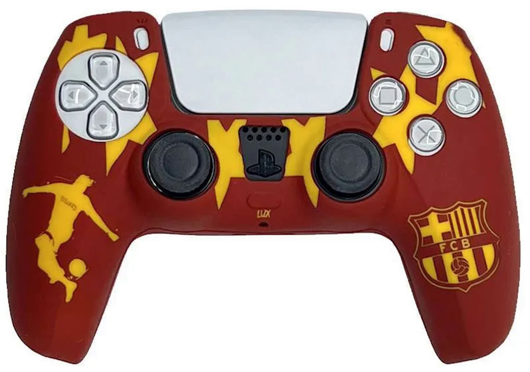 

Чехол NoBrand Silicone Case для PlayStation 5 DualSense FC Barcelona, Желтый;красный, FC Barcelona