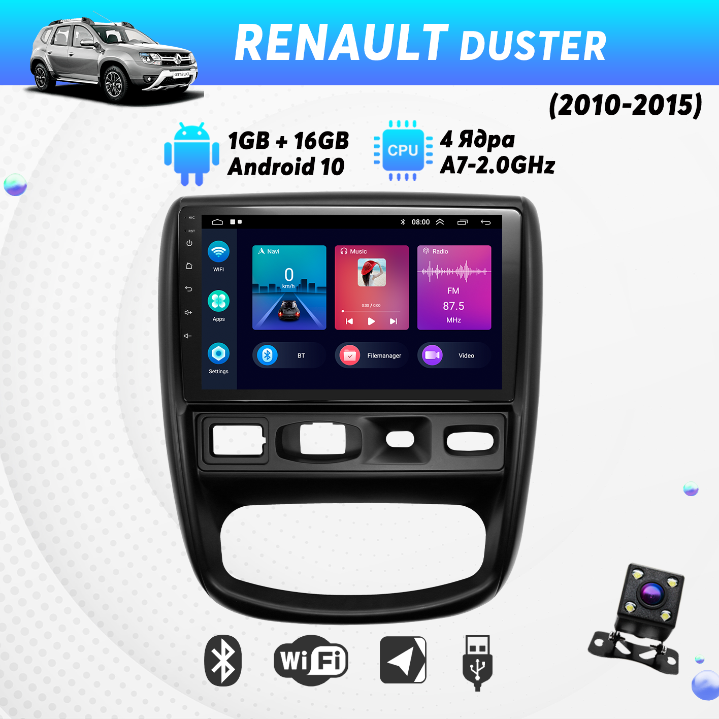 Штатная магнитола Dolmax 9A-DUS10REN4CORE для RENAULT (9