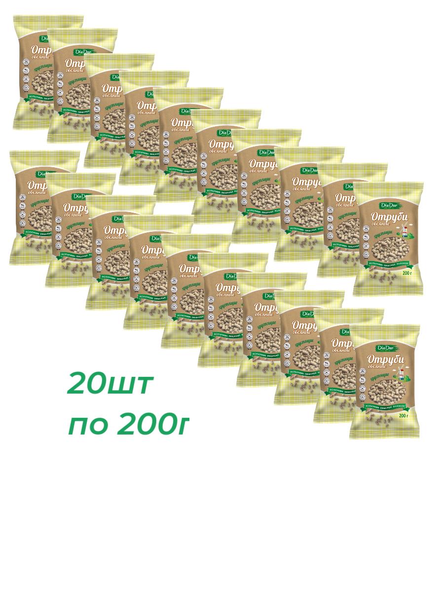 Отруби DiaDar овсяные хрустящие, 200 г х 20 шт