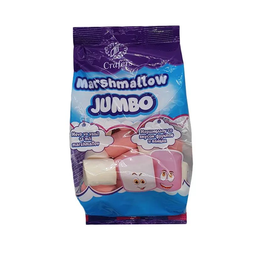

Маршмеллоу Crafers Marshmallow Jumbo со вкусом фруктов и ванили 100 г