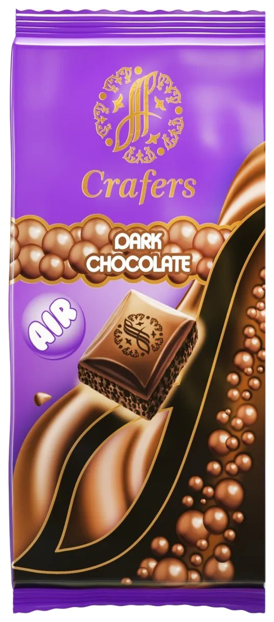 

Шоколад Crafers Air Dark chocolate темный пористый 90 г