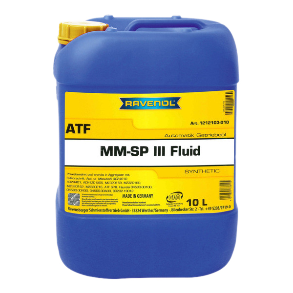 Трансмиссионное масло RAVENOL 121210301001999 ATF MM SP-III Fluid