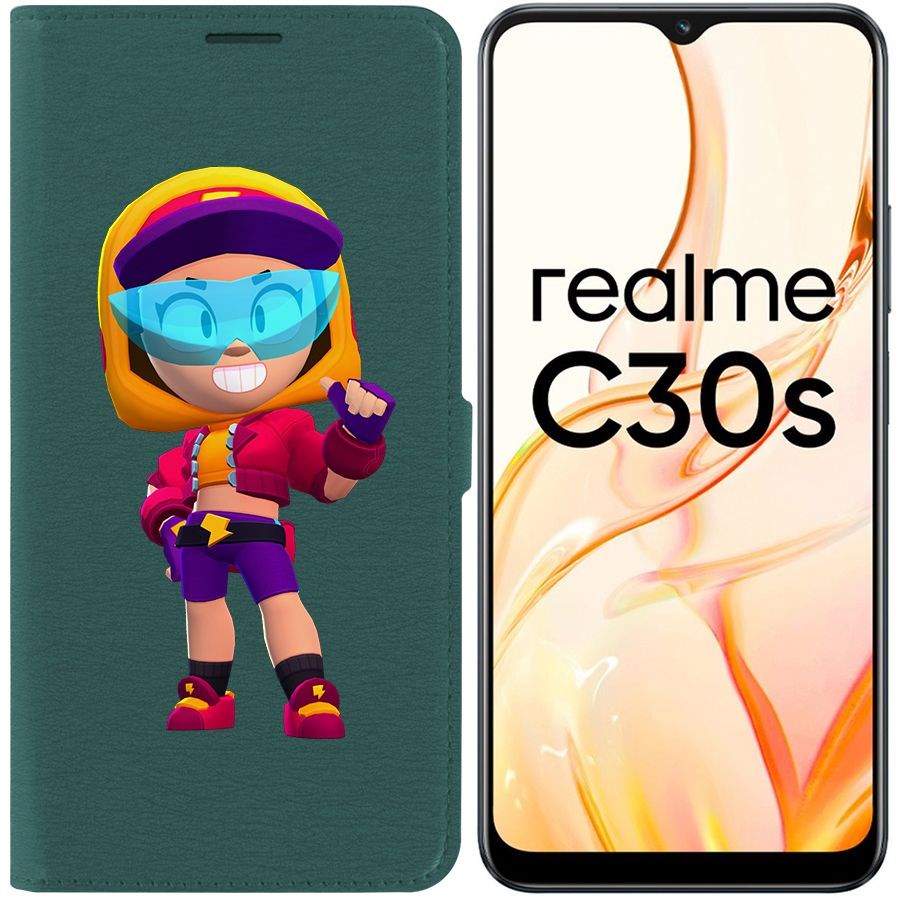 

Чехол-книжка Eco Book для Realme C30s Brawl Stars-Стритстайл Макс