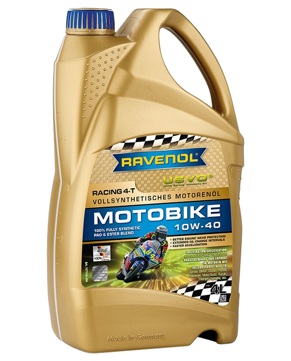 

Моторное Масло Ravenol Racing 4-T Motobike Sae 10W-40 (4Л)