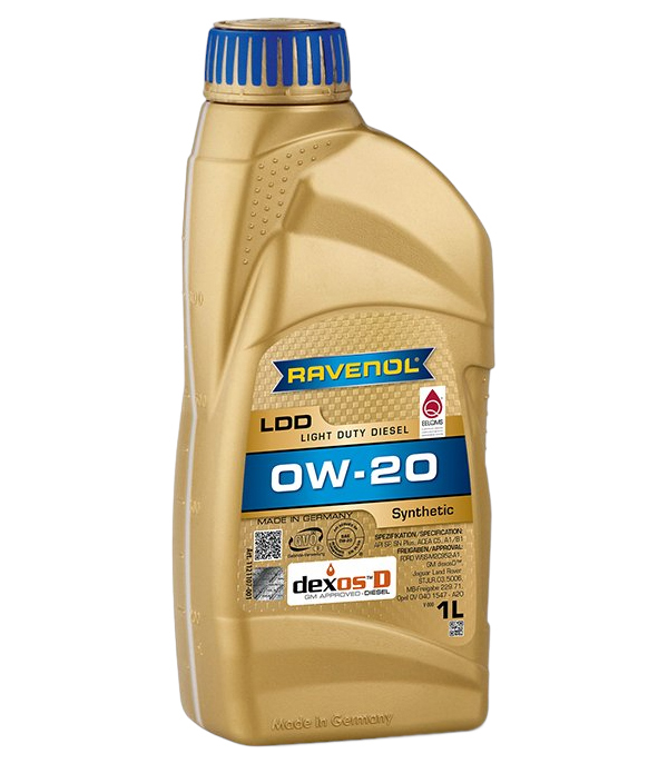 

Моторное Масло Ravenol Ldd Light Duty Diesel Sae 0W-20 (1Л)