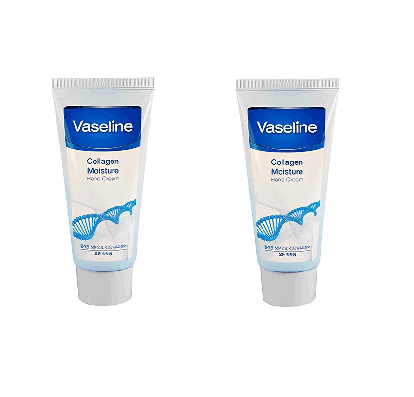 Крем для рук FoodaHolic увлажняющий Vaseline Collagen Moisture Hand Cream 80 мл 2 шт