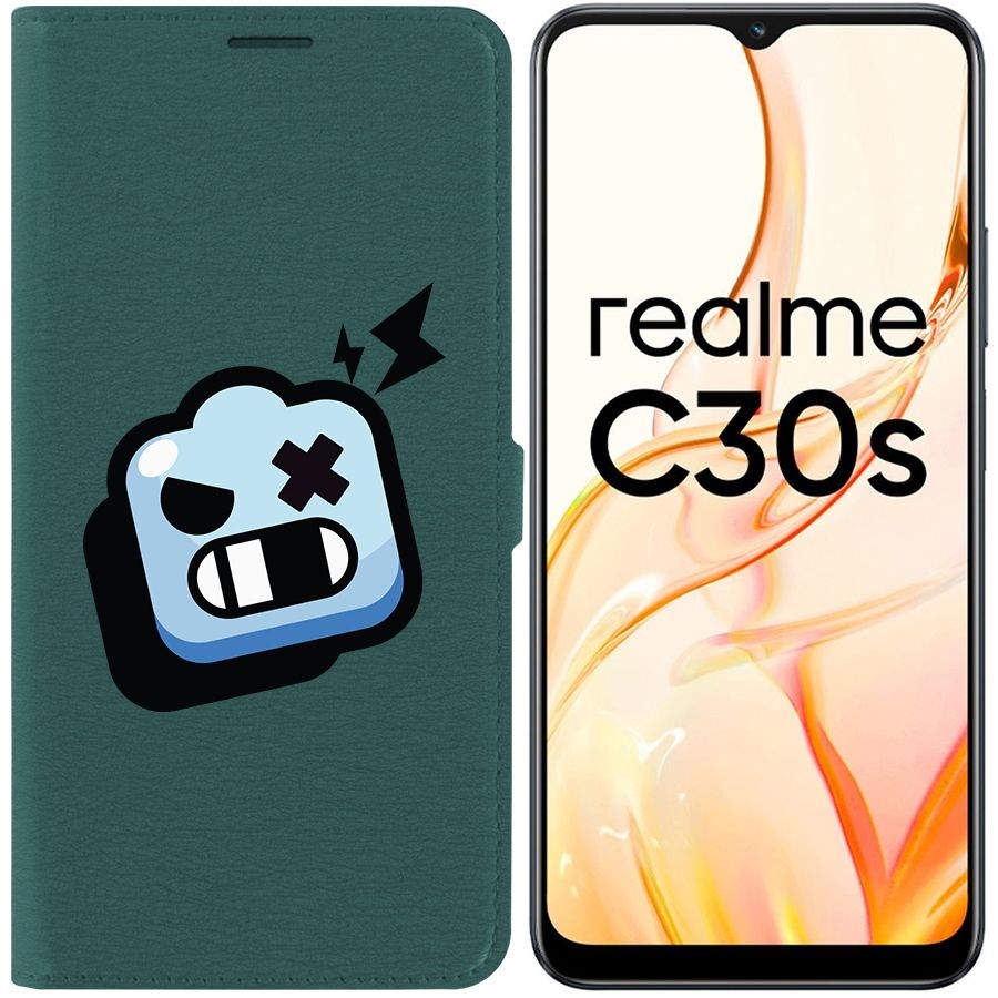 

Чехол-книжка Eco Book для Realme C30s Brawl Stars-Роборубка