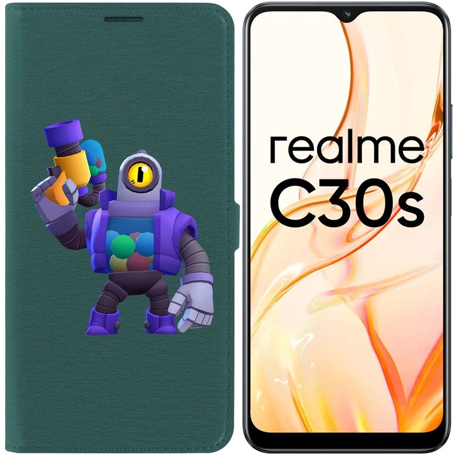 

Чехол-книжка Eco Book для Realme C30s Brawl Stars-Рико