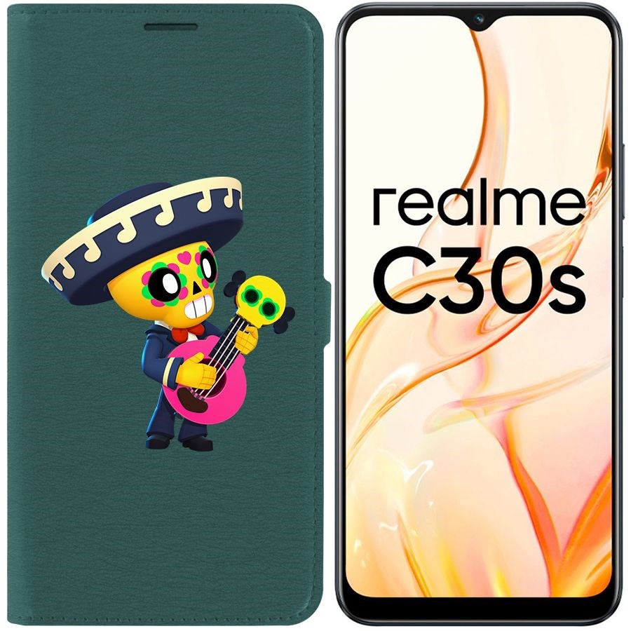 

Чехол-книжка Eco Book для Realme C30s Brawl Stars-Поко