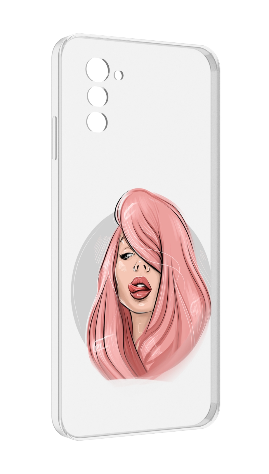 

Чехол MyPads лицо-девушки-с-розовыми-волосами женский для UleFone Note 12 / Note 12P, Прозрачный, Tocco