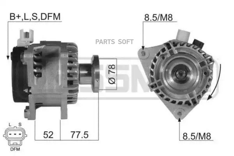 

Генератор ERA для Ford Focus C-Max, Focus II, Focus II Turnier 2003-2012 210330