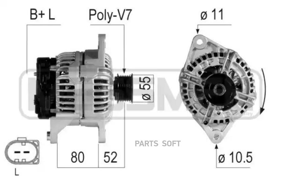 

Генератор ERA для Fiat Ducato 2002-2006/Iveco Daily III, Daily IV 2002-2011 210723