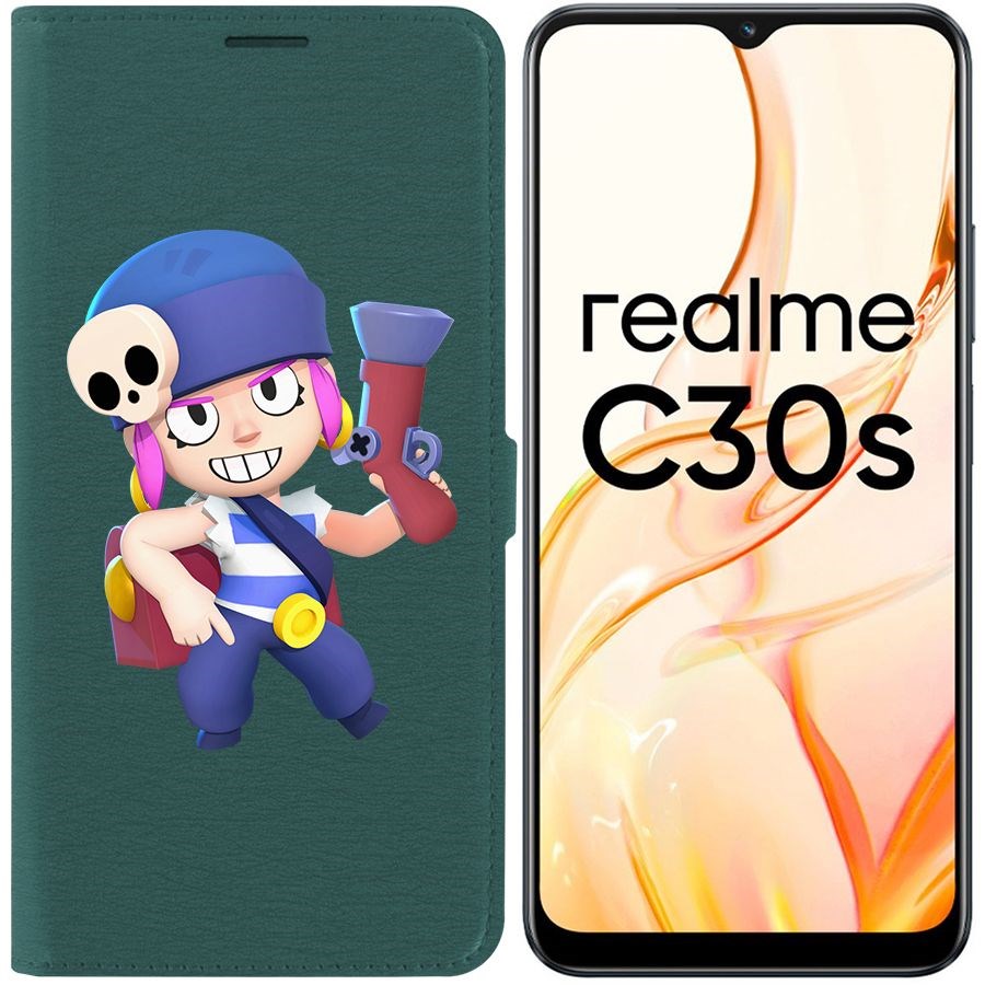 

Чехол-книжка Eco Book для Realme C30s Brawl Stars-Пенни