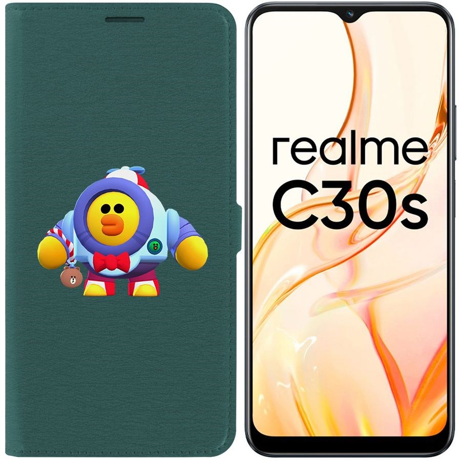 

Чехол-книжка Eco Book для Realme C30s Brawl Stars-Нани Салли