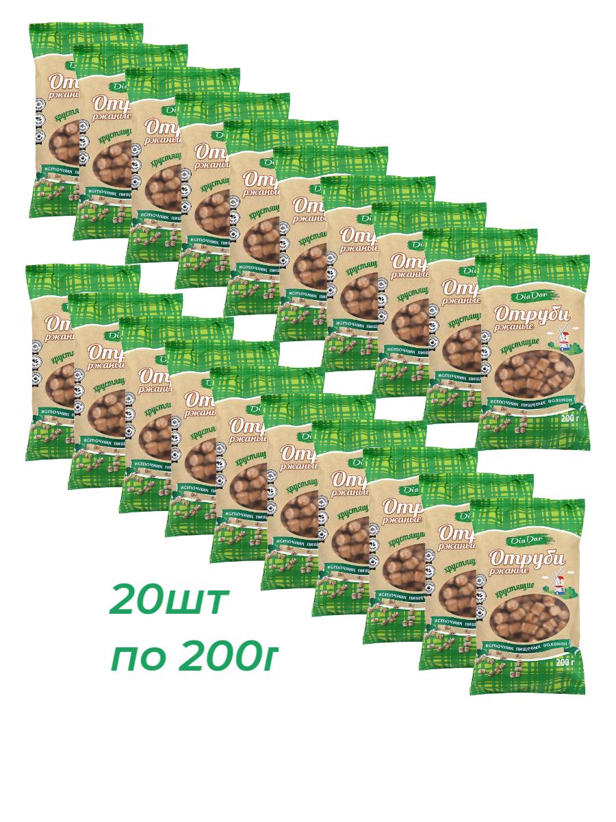 Отруби DiaDar ржаные, 200 г х 20 шт