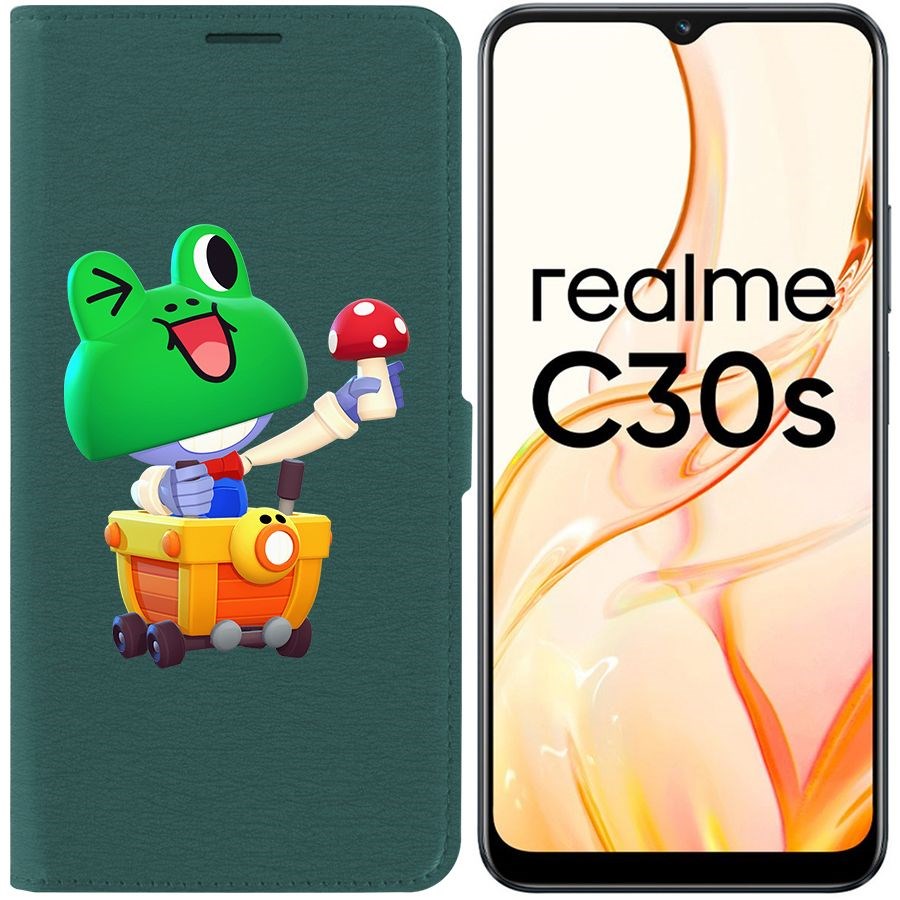 

Чехол-книжка Eco Book для Realme C30s Brawl Stars-Леонард Карл