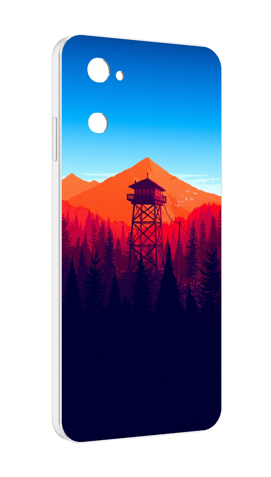 

Чехол MyPads лес с оранжевыми горами для UleFone Note 12 / Note 12P, Прозрачный, Tocco