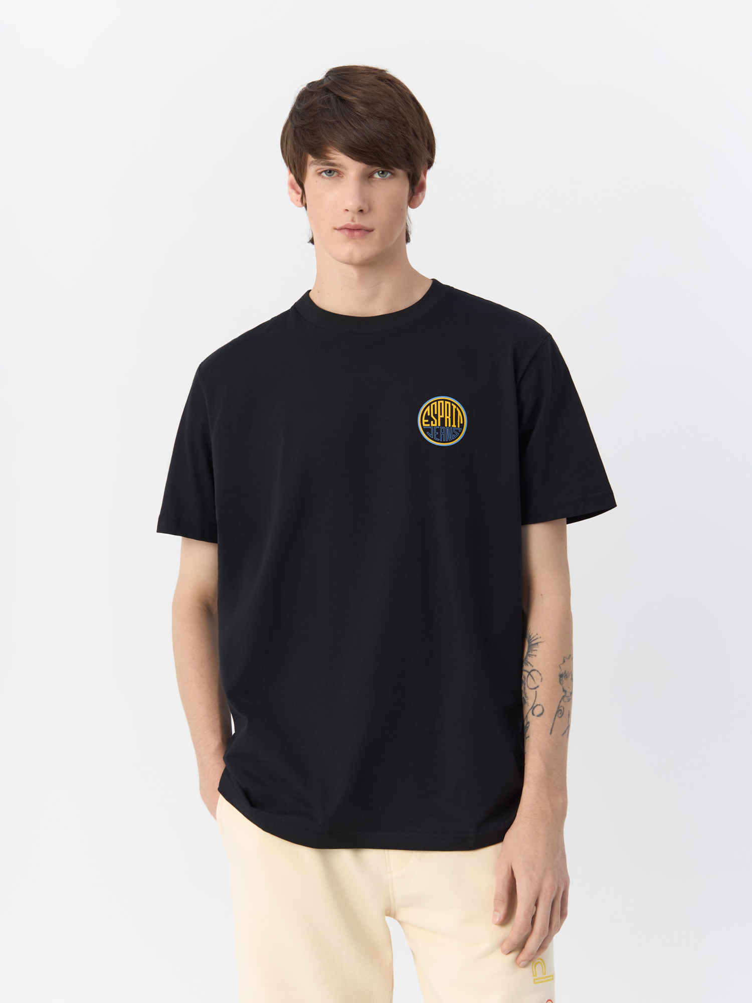 

Футболка мужская Esprit 112EE2K317 черная XXL, Черный, 112EE2K317