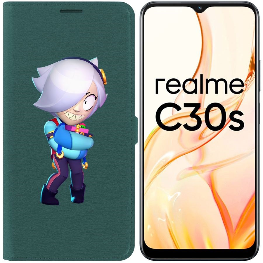 

Чехол-книжка Eco Book для Realme C30s Brawl Stars-Колетт