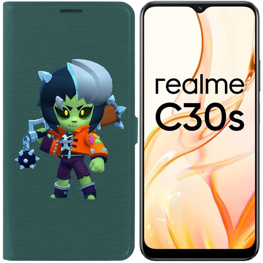

Чехол-книжка Eco Book для Realme C30s Brawl Stars-ЗомБиби