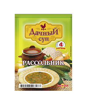 фото Суп русский продукт дачный рассольник быстрого приготовления 65 г