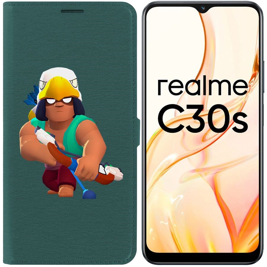 

Чехол-книжка Eco Book для Realme C30s Brawl Stars-Бо
