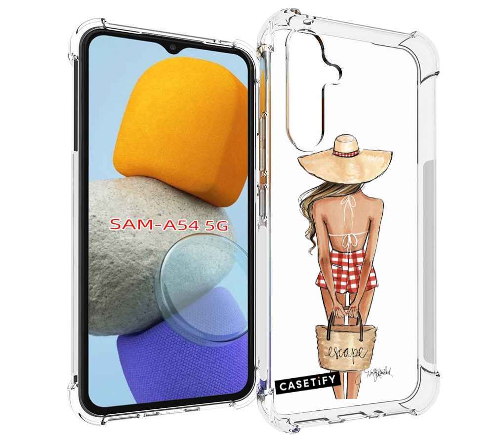 

Чехол MyPads CASETiFY женский для Samsung Galaxy A54, Tocco